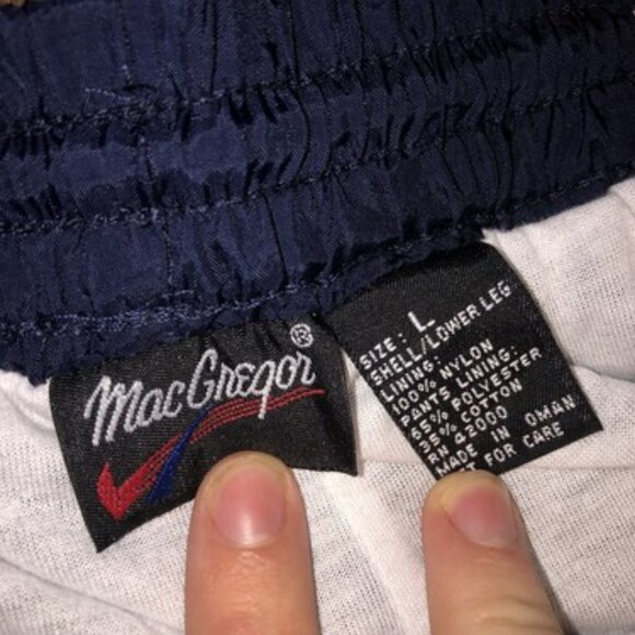 Vintage MacGregor Blue Nylon Track Sweat Pants Size L Men’s - Picture 4 of 8